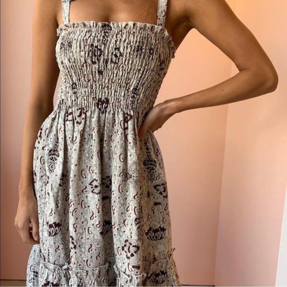 Sir The Label Stella Linen Tiered Maxi Dress